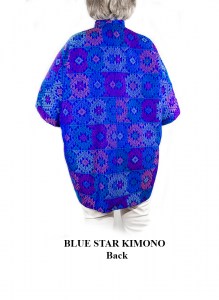 Blue star kimono back6